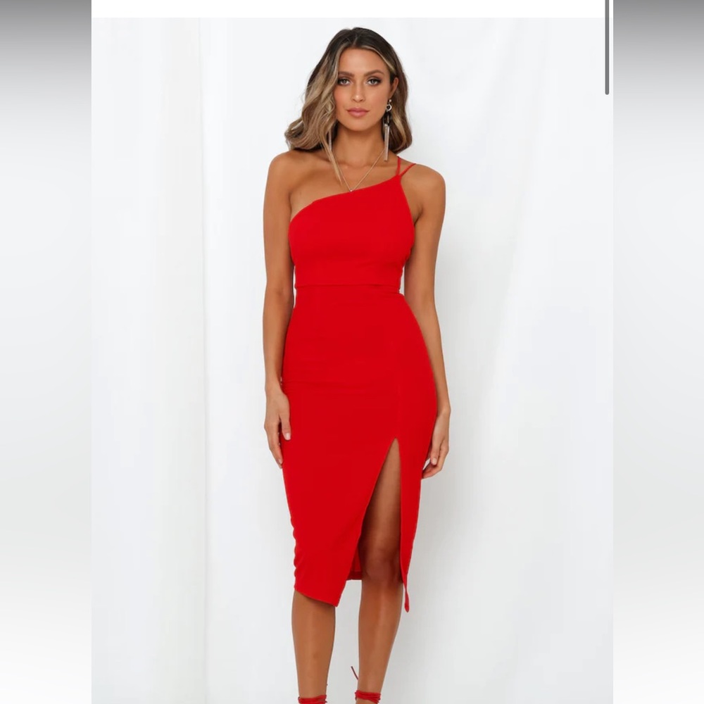 Hello Molly Taking It Back Red Dress